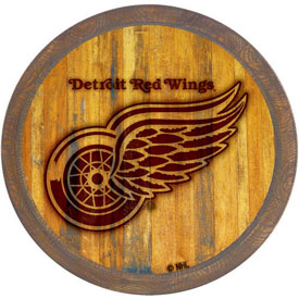 Detroit Red Wings: Branded "Faux" Barrel Top Sign, NHDTRW-240-02