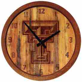 Texas Tech Red Raiders 20" Barrel Team Logo Wall Clock, FNB-NCTTRR-560 Texas Tech Red Raiders 20" Barrel Team Logo Wall Clock, FNB-NCTTRR-560