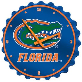 UF Florida Gators Team Spirit Bottle Cap Wall Clock-Primary Logo, NCFLGT-540-01