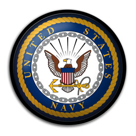 US Navy: Modern Disc Wall Sign, USNAVY-230-01