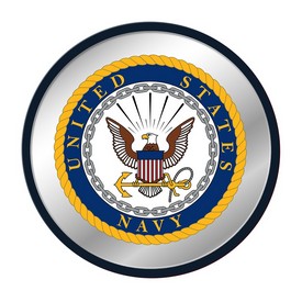 US Navy: Seal - Modern Disc Mirrored Wall Sign, FNB-USNAVY-235-02A US Navy: Seal - Modern Disc Mirrored Wall Sign, FNB-USNAVY-235-02A