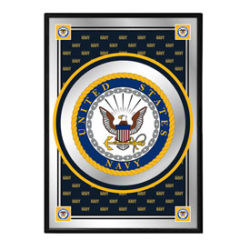 US Navy: Seal, Pride Design - Framed Mirrored Wall Sign, USNAVY-275-02