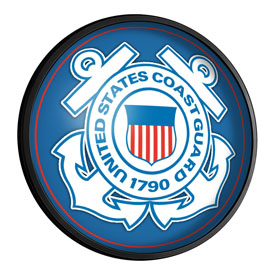 US Coast Guard: Seal - Round Slimline Lighted Wall Sign, FNB-USUSCG-130-02A US Coast Guard: Seal - Round Slimline Lighted Wall Sign, FNB-USUSCG-130-02A