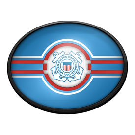 US Coast Guard: Oval Slimline Lighted Wall Sign, FNB-USUSCG-140-01A US Coast Guard: Oval Slimline Lighted Wall Sign, FNB-USUSCG-140-01A