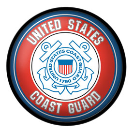 US Coast Guard: Modern Disc Wall Sign, USUSCG-230-01