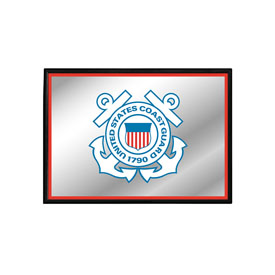 US Coast Guard: Framed Mirrored Wall Sign, FNB-USUSCG-265-01A US Coast Guard: Framed Mirrored Wall Sign, FNB-USUSCG-265-01A