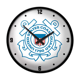 US Coast Guard: Modern Disc Wall Clock, USUSCG-510-01