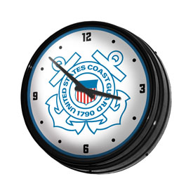 US Coast Guard: Retro Lighted Wall Clock, FNB-USUSCG-550-01A US Coast Guard: Retro Lighted Wall Clock, FNB-USUSCG-550-01A