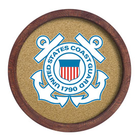 US Coast Guard: "Faux" Barrel Top Cork Note Board, FNB-USUSCG-632-01A US Coast Guard: "Faux" Barrel Top Cork Note Board, FNB-USUSCG-632-01A