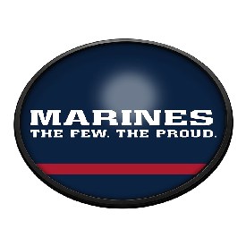 US Marine Corps: Oval Slimline Lighted Wall Sign, USUSMC-140-01