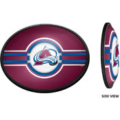 Colorado Avalanche: Oval Slimline Illuminated Wall Sign, NHCOLO-140-01