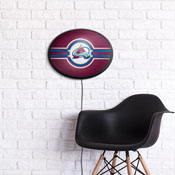 Colorado Avalanche: Oval Slimline Illuminated Wall Sign, NHCOLO-140-01