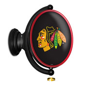 Chicago Blackhawks: Original Oval Illuminated Rotating Wall Sign, NHCHIC-125-01