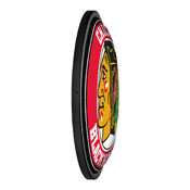 Chicago Blackhawks: Round Slimline Illuminated Wall Sign, NHCHIC-130-01