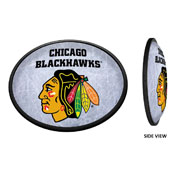 Chicago Blackhawks: Ice Rink - Oval Slimline Illuminated Wall Sign, NHCHIC-140-02