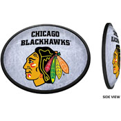 Chicago Blackhawks: Ice Rink - Oval Slimline Illuminated Wall Sign, NHCHIC-140-02