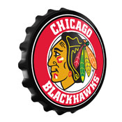 Chicago Blackhawks: Bottle Cap Wall Sign, NHCHIC-210-01