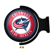 Columbus Blue Jackets: Original Round Illuminated Rotating Wall Sign, NHCOLU-115-01