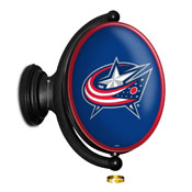 Columbus Blue Jackets: Original Oval Illuminated Rotating Wall Sign, NHCOLU-125-01