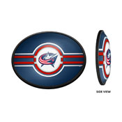 Columbus Blue Jackets: Oval Slimline Illuminated Wall Sign, NHCOLU-140-01