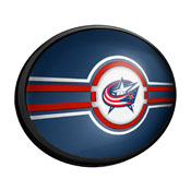 Columbus Blue Jackets: Oval Slimline Illuminated Wall Sign, NHCOLU-140-01