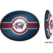 Columbus Blue Jackets: Oval Slimline Illuminated Wall Sign, NHCOLU-140-01