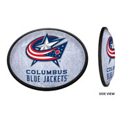 Columbus Blue Jackets: Ice Rink - Oval Slimline Illuminated Wall Sign, NHCOLU-140-02