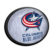 Columbus Blue Jackets: Ice Rink - Oval Slimline Illuminated Wall Sign, NHCOLU-140-02