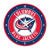 Columbus Blue Jackets: Modern Disc Wall Clock, NHCOLU-510-01