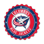 Columbus Blue Jackets: Bottle Cap Wall Clock, NHCOLU-540-01