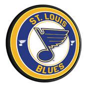 St. Louis Blues: Round Slimline Illuminated Wall Sign, NHSTLB-130-01
