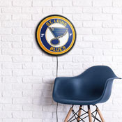 St. Louis Blues: Round Slimline Illuminated Wall Sign, NHSTLB-130-01