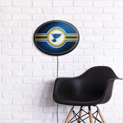St. Louis Blues: Oval Slimline Illuminated Wall Sign, NHSTLB-140-01