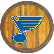 St. Louis Blues: "Faux" Barrel Top Sign, NHSTLB-240-01