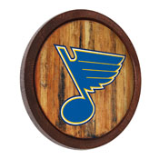 St. Louis Blues: "Faux" Barrel Top Sign, NHSTLB-240-01