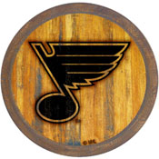 St. Louis Blues: Branded "Faux" Barrel Top Sign, NHSTLB-240-02