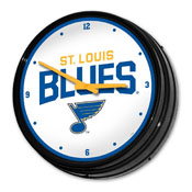 St. Louis Blues: Illuminated Retro Diner Wall Clock, NHSTLB-550-01