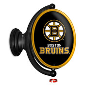 Boston Bruins: Original Oval Illuminated Rotating Wall Sign, NHBOST-125-01