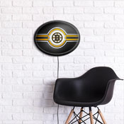 Boston Bruins: Oval Slimline Illuminated Wall Sign, NHBOST-140-01