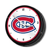 Montreal Canadiens: Illuminated Retro Diner Wall Clock, NHMONC-550-01