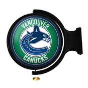 Vancouver Canucks: Original Round Illuminated Rotating Wall Sign, NHVANC-115-01