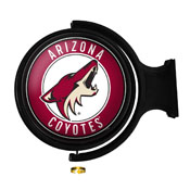 Arizona Coyotes: Original Round Illuminated Rotating Wall Sign, NHARIZ-115-01