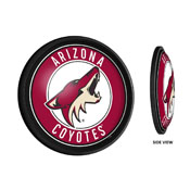 Arizona Coyotes: Round Slimline Illuminated Wall Sign, NHARIZ-130-01