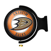 Anaheim Ducks: Original Round Illuminated Rotating Wall Sign, NHANAH-115-01