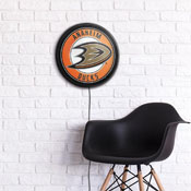 Anaheim Ducks: Round Slimline Illuminated Wall Sign, NHANAH-130-01