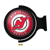 New Jersey Devils: Original Round Illuminated Rotating Wall Sign, NHNJDV-115-01