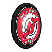 New Jersey Devils: Round Slimline Illuminated Wall Sign, NHNJDV-130-01
