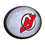 New Jersey Devils: Ice Rink - Oval Slimline Illuminated Wall Sign, NHNJDV-140-02