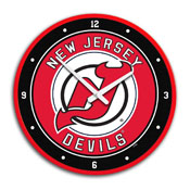New Jersey Devils: Modern Disc Wall Clock, NHNJDV-510-01