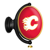 Calgary Flames: Original Oval Illuminated Rotating Wall Sign, NHCALG-125-01
